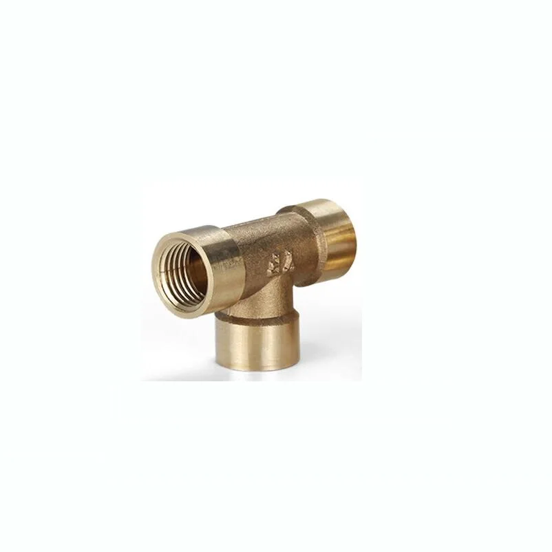 

1/4" BSP Female Thread Pneumatic Brass Pipe Fitting Equal Tee Type 3 Way Adapter Tube Connector for Air