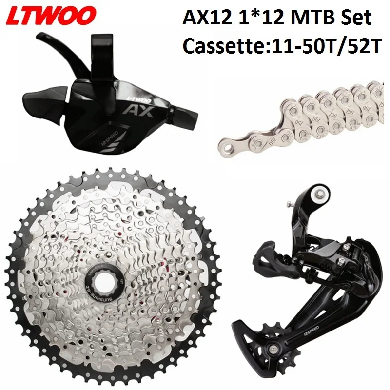 Переключатель передач LTWOO AX12 MTB 12 скоростей задние переключатели S 11-50T 52T K7 кассета