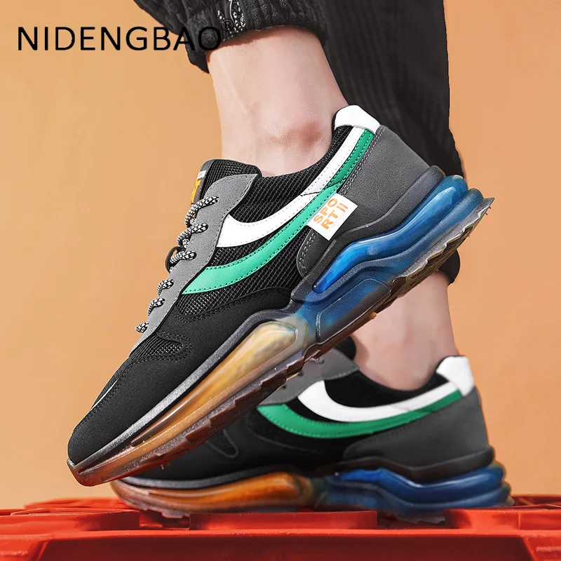 Men's Sneakers Running Shoes Mesh Breathable Damping Soft Sole Outdoor Walking Jogging Casual Sports Shoes Tenis Masculino 39-44