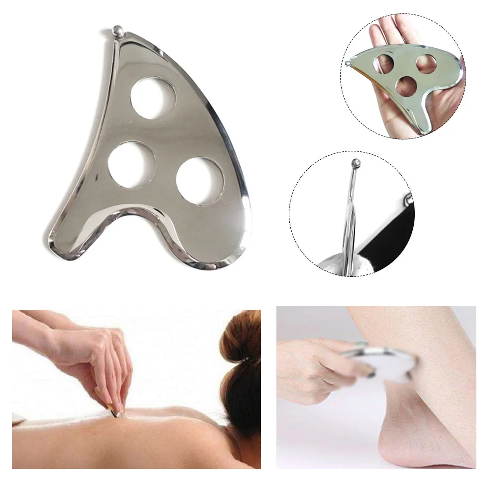 Новое поступление Gua Sha пластина медицинского класса из нержавеющей стали соскабливающий массажный инструмент для расслабления мягких тканей уменьшает боль в мышцах