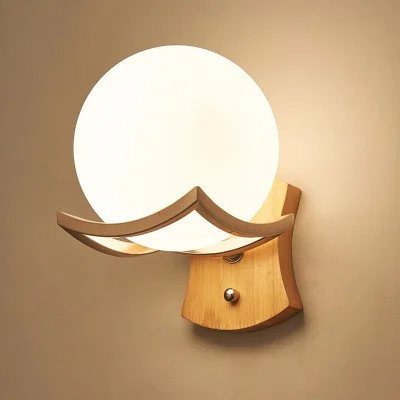 

Nordic Creative Designer Studio Wall Light Art Simply Glass Dining Room Hotel Bedroom Light Fixtures Free Shipping