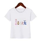 Футболка детская с принтом Пантеры, повседневная Милая рубашка с коротким рукавом, Топ в стиле Харадзюку, летняя модная одежда