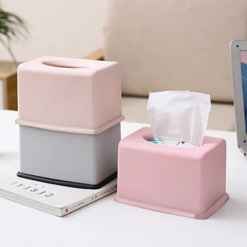 Новый дизайн Простая цветная квадратная коробка для салфеток простая кухонные