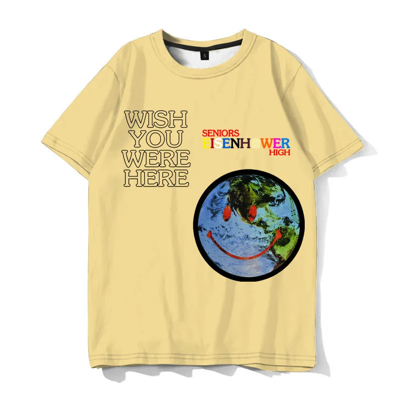 

2021 Spring/Summer Boys Fashion Casual Loose Tops Funny Short Sleeve T-Shirts Hip Hop Street Harajuku Clothing