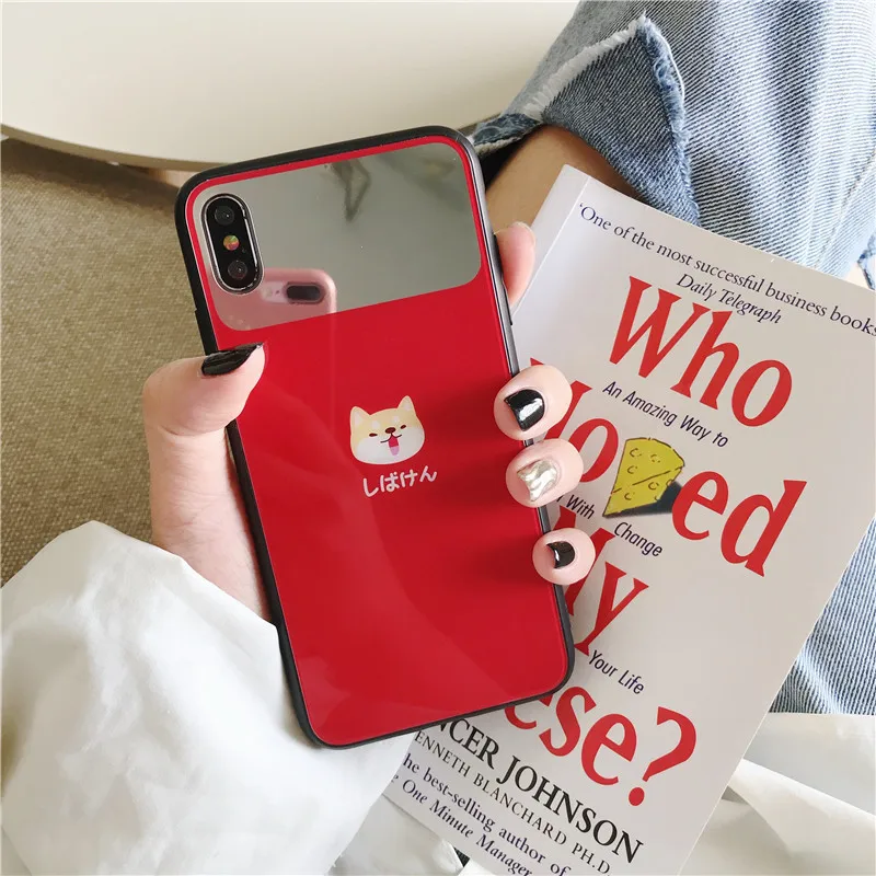 HYH iPhone Glass Case Cute Pattern Anti Knock Fitted for Apple iphone 6 7 8 plus x xs xr max VIP |