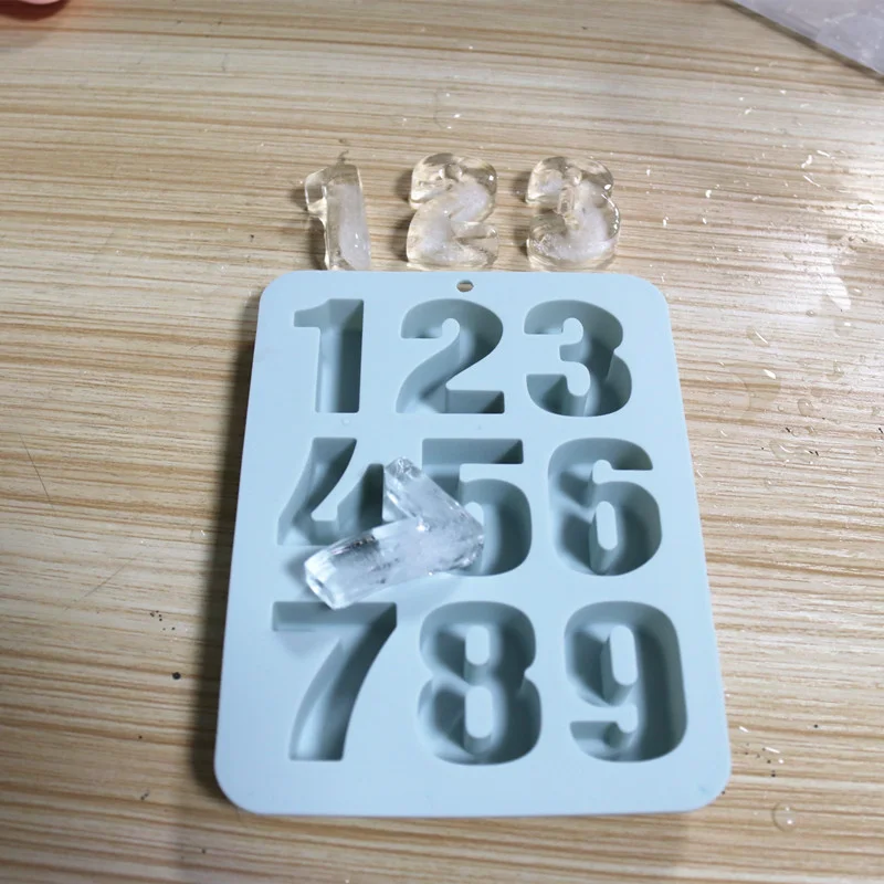 1-9 цифр силиконовая форма для выпечки День рождения торт свеча может сделать мыло