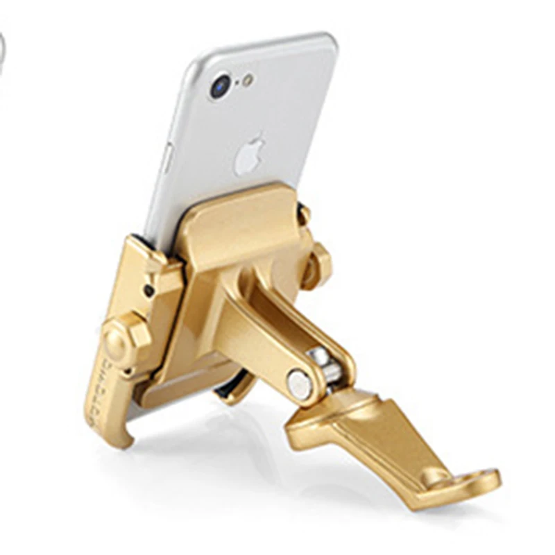 aluminum alloy universal rearview mirror motorcycle phone holder for iphonex 8 7 gps support telephone moto holder mount bracket free global shipping