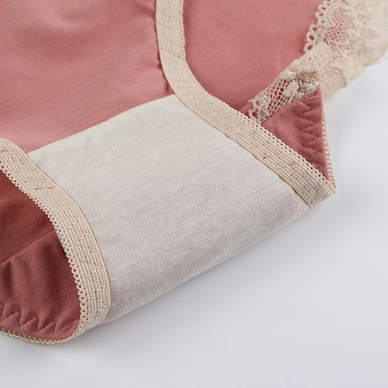 Нижнее белье женское из хлопка кружевные антибактериальные Трусы шелка тутового