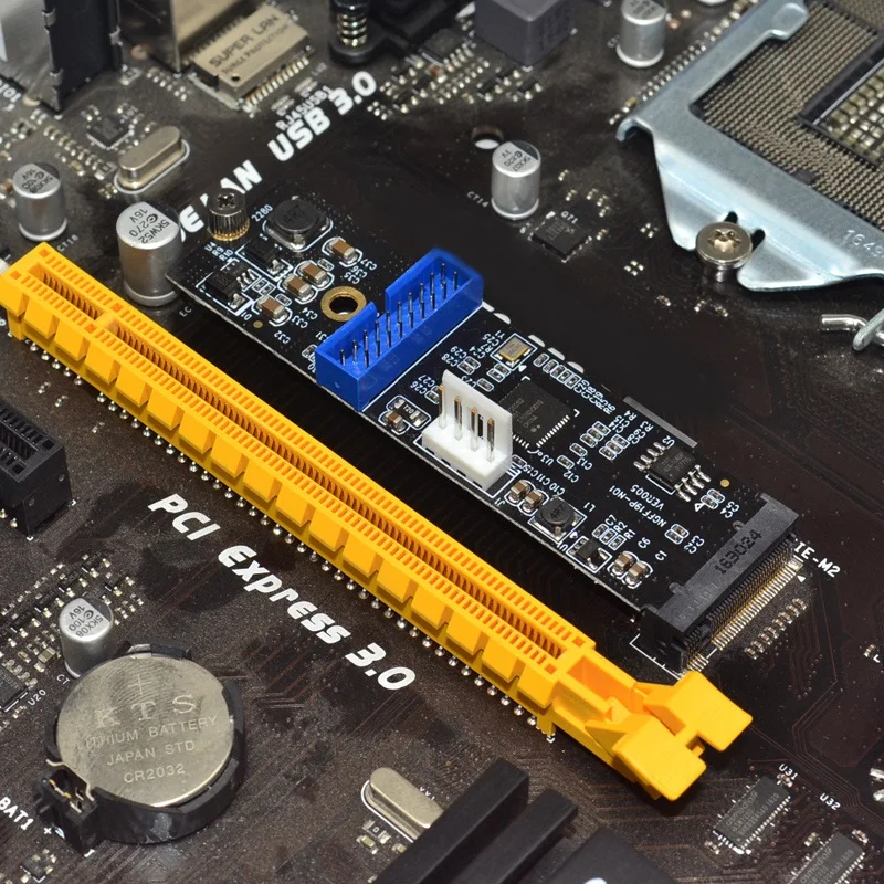 M.2 NGFF NVME к USB 3 0 19Pin заголовок преобразования карты в 2 порта USB3.0 Расширение
