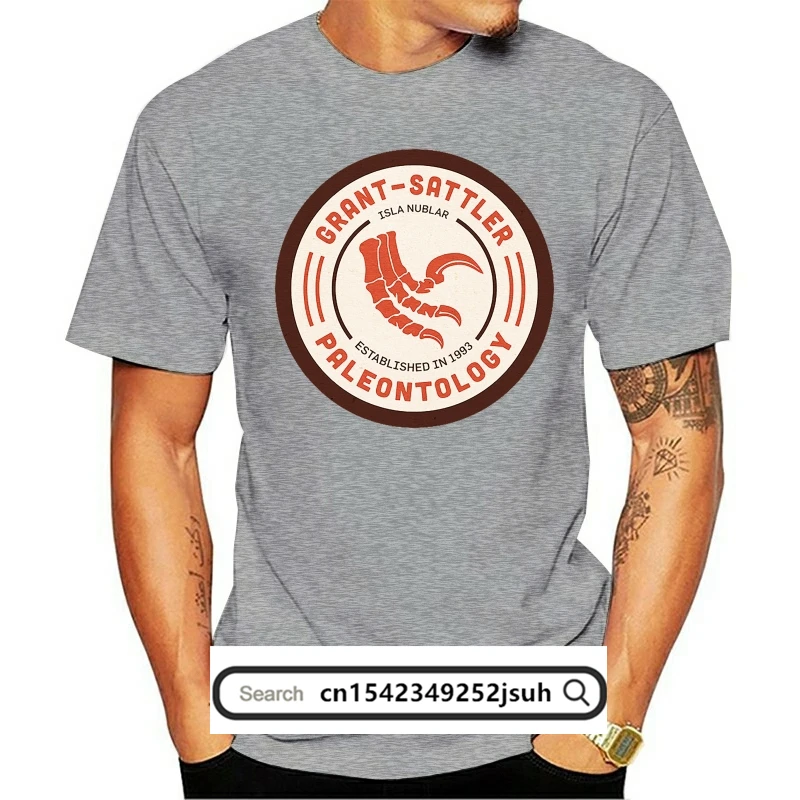 

Men Tshirt Grant - Sattler Paleontology Printed T-Shirt Tees Top