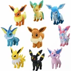 Плюшевые куклы Pokemon Eevee, милые Мультяшные куклы Jolteon Leafeon Ice, зеркана Umbreon Vaporeon Flareon, манга