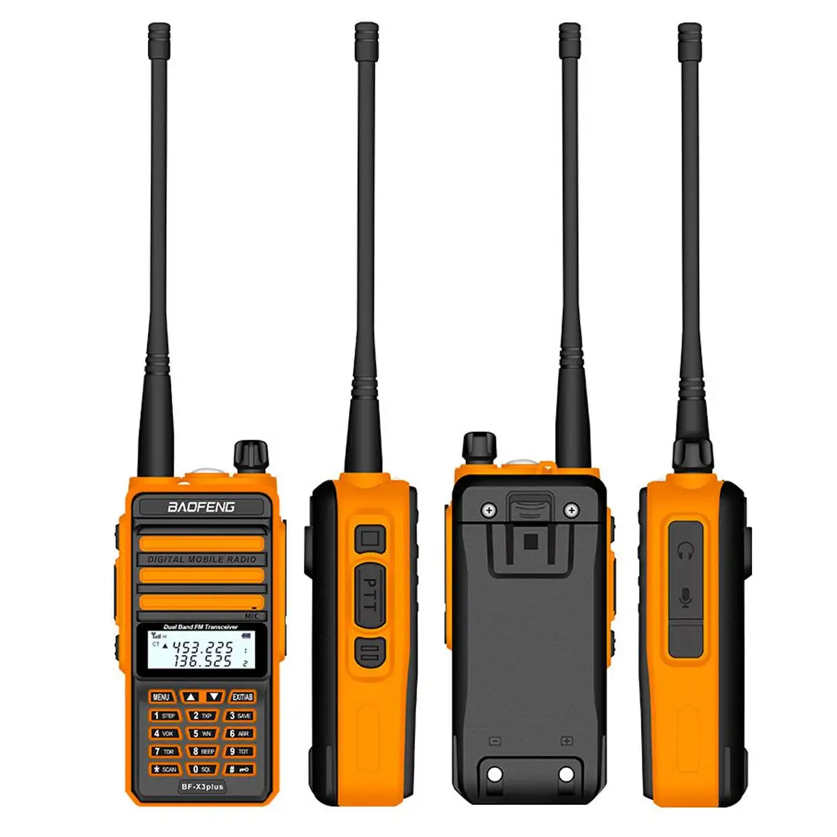 18 Вт BF X3 Plus профессиональная рация 128 каналов VHF UHF Двухдиапазонная двухсторонняя