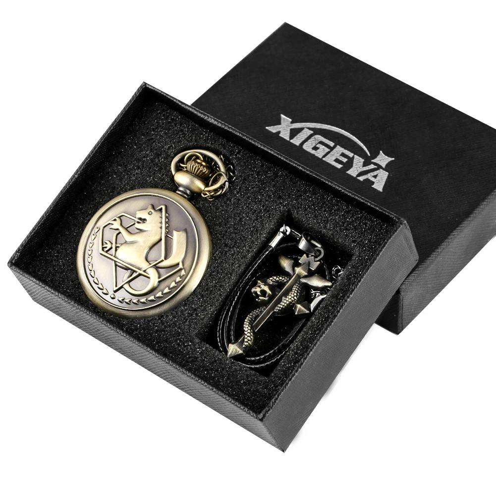 

Классический подарочный набор, ретро кварцевые карманные часы, модное кожаное ожерелье на веревке, ювелирные изделия для мужчин и женщин, часы в стиле стимпанк, Reloj De Bolsillo