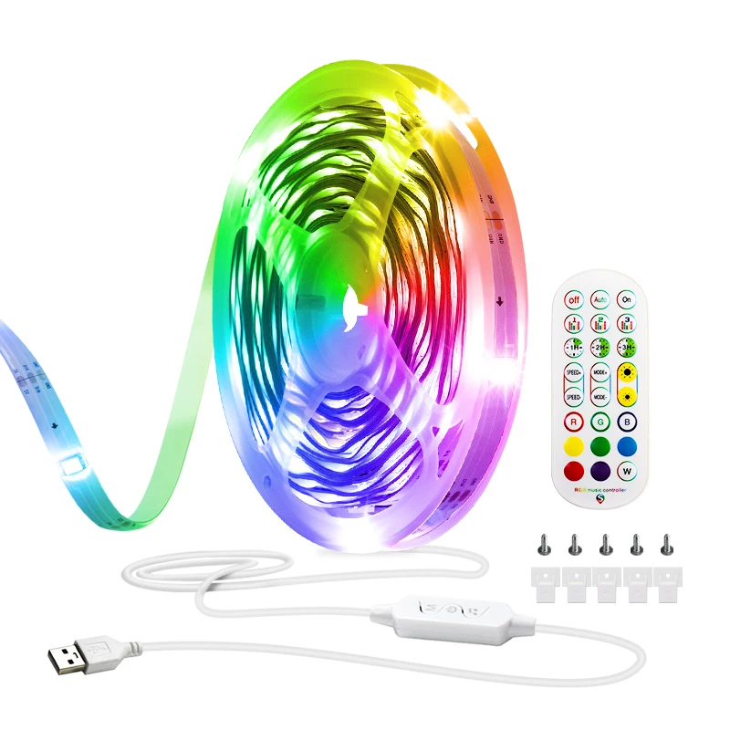 

LED Strip Lights with Remote 10M Dreamcolor USB Led Strip Lights RGBIC Color Lights Bluetooth Music Sync App Control