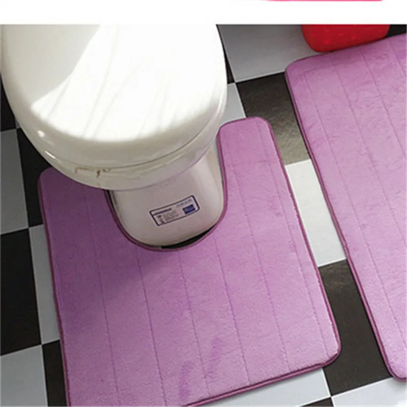 Набор простых ковриков для ванной 2 шт. U образный ковер коврики туалета