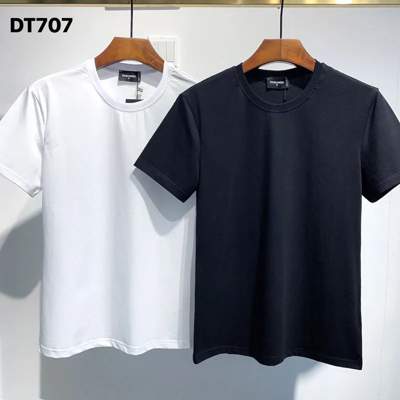 

Cotton T-shirt Men Women Garment Short Sleeve Crew Neck Hip-Hop Street Style Authentic DSQUARED2 2011 SS dt707