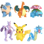 Подлинный Покемон эльф шар Пикачу Карманный Монстр Деформация игрушки Аниме фигурки Charizard Venusaur Pokeball модели куклы подарок для детей