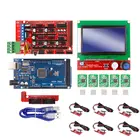 Комплект для 3D-принтера Arduino Mega 2560 R3 + контроллер Ramps 1,4 + ЖК 12864 + 6 ограничителей хода + 5 шаговых драйверов A4988