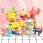 12 шт.компл. губчатая фигурка Bobs Патрик звезда мультяшная модель игрушки губчатая фигурка аквариум микро Ландшафт Декор аквариум игрушки