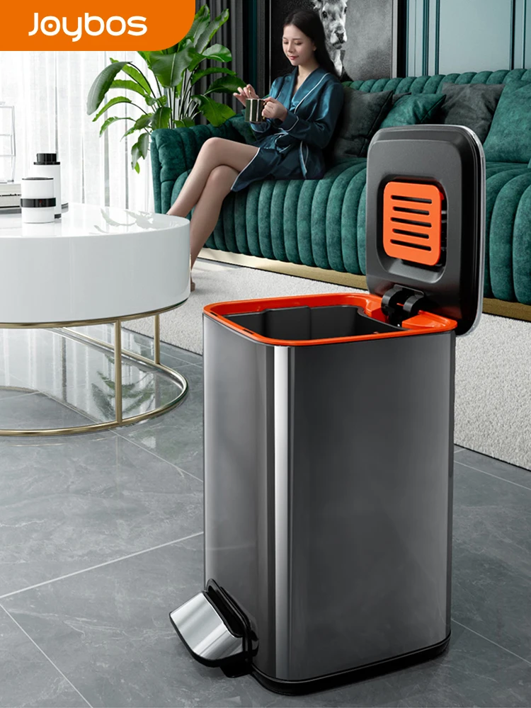 

Контейнер для отходов из нержавеющей стали Trashcan, встроенная ведро для мусора, автоматический дизайн с датчиком, большой контейнер для туале...