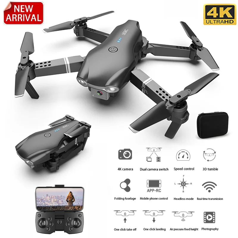 Дрон S602 складной 2 камеры 4K 1080P WiFi FPV функция удержания высоты | Игрушки и хобби