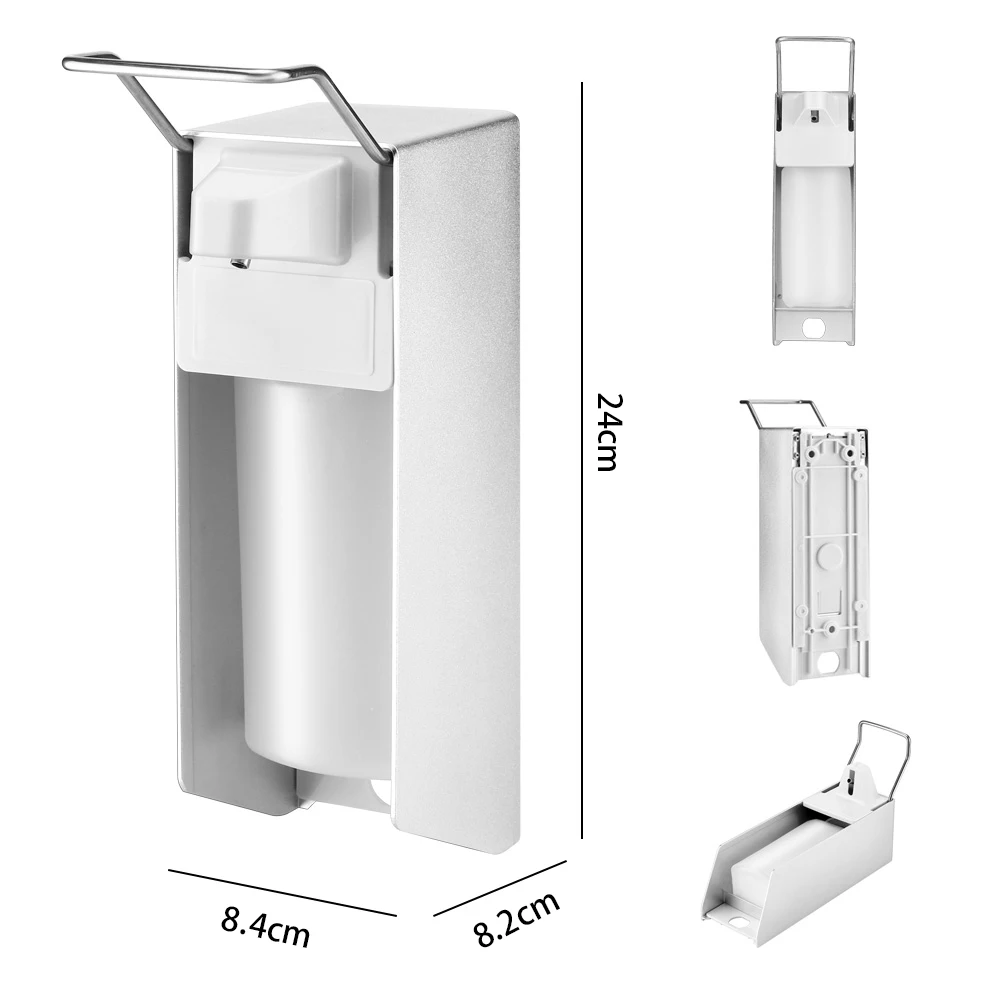 Диспенсер для мыла настенный алюминиевый дезинфицирующий 500 мл|Наборы