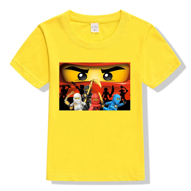 Ninja Ninjago/футболка для мальчиков топы девочек хлопковые футболки с рисунком Legoe