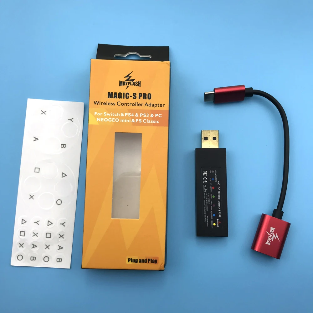 2020 MayFlash MAGIC-S PRO беспроводной для контроллера PS4/PS3/Xbox One S/360 противоударный адаптер