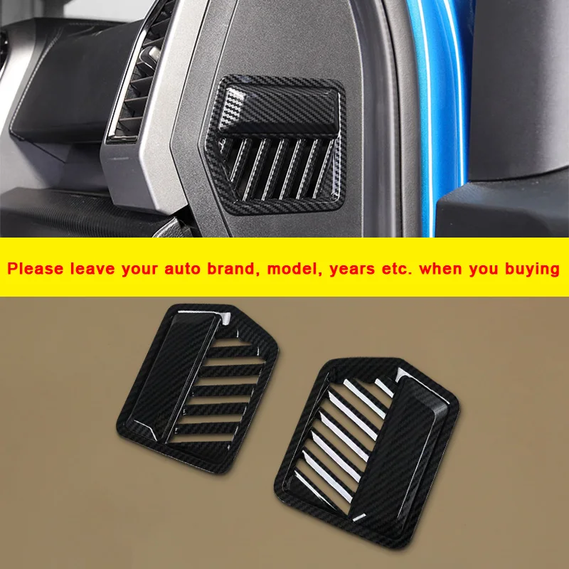 

Carbon Fiber Interior Dashboard AC Vent Cover Mouldings Trims For Ford F-150 Raptor 2017-2020 Car Auto Vehicle Accessories
