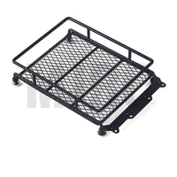 110 rc car rock crawler metal roof rack luggage carrier with led lights bar for tamiya cc01 axial d110 d90 rc luggage rack
