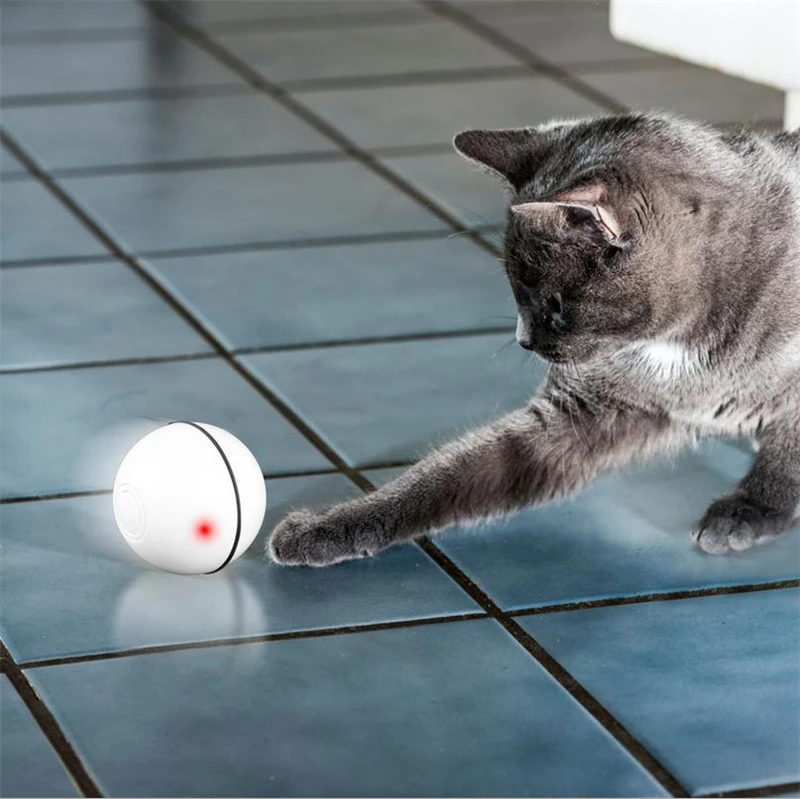 LED Auto Rolling Flash Ball Amusing Toy Wicked Pet's Joy Electric Pets Chasing Interactive Pet Cat Jumping Toys | Дом и сад