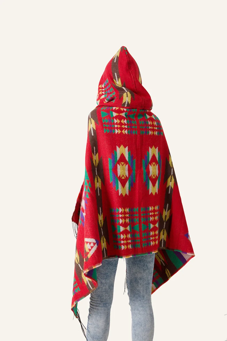 Ethnic Multifunction Bohemian Shawl Scarf Tribal Fringe Hoodies Striped Cardigans blankets Cape shawl tassels Poncho Coat |