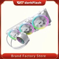 Darkflash Water Cooling CPU Cooler computer RGB Water Cooler Heatsink Integrated CPU Cooling fan Radiator LGA 1151 2011 AM3  AM4