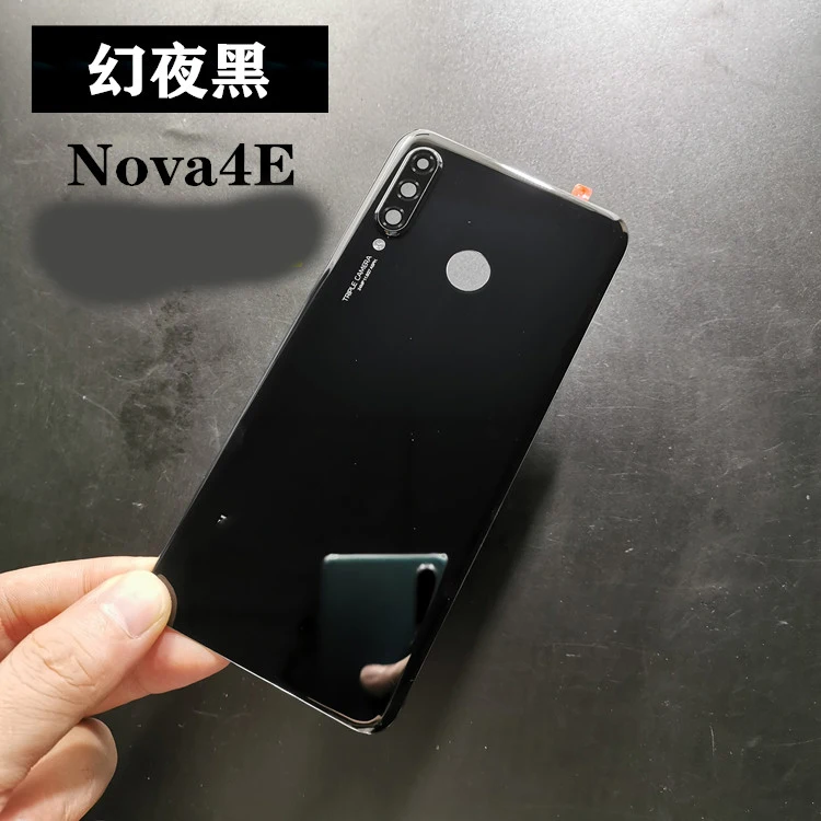 

Back Glass For Huawei P30 Lite Battery Cover Rear Door Housing Case For Huawei Nova 4e P30 Lite with camers lens Battery Cover