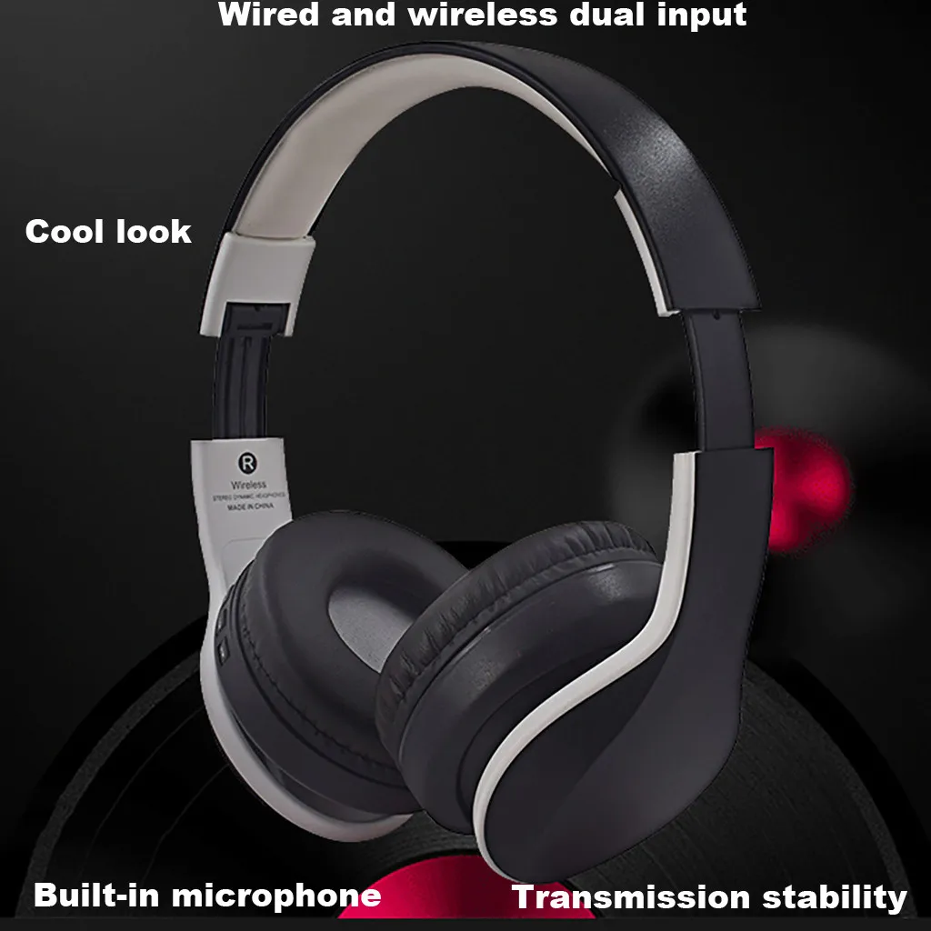 Беспроводная гарнитура Bluetooth для спорта 4,1 стерео Hi-Fi стерео микрофон Складная гарнитура над ухом компьютерные игры Auriculares# G2