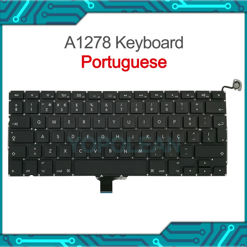Новый A1278 клавиатура для MacBook Pro 13 &quotпортугальский раскладка замены 2009 2010 2011 2012