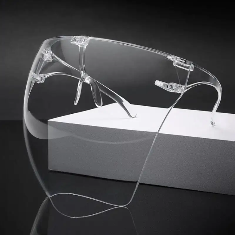 Разноцветная Прозрачная защитная маска Полнолицевая защита пылезащитные очки