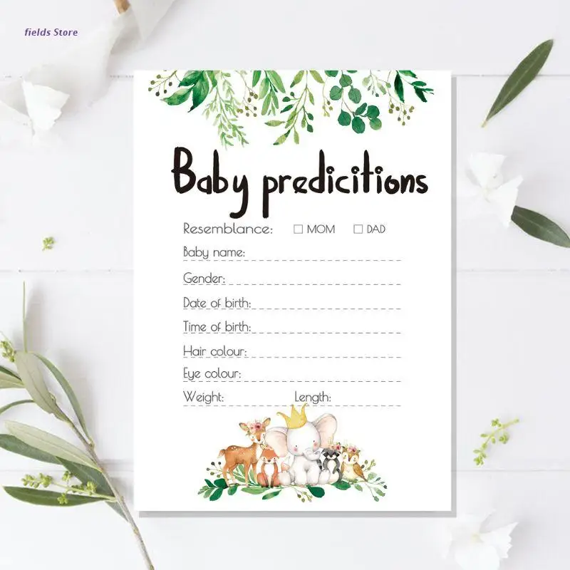 

Baby Predictions and Advice Cards (Pack of 10) - Baby Shower Games Ideas for Boy or Girl- Party Activities Supplies