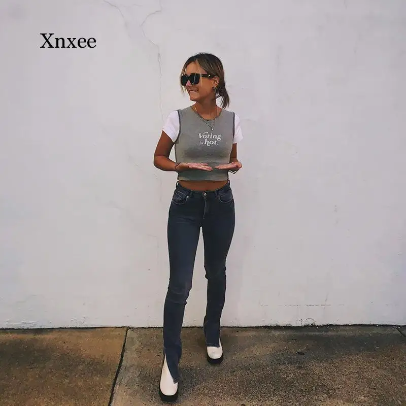 

Y2K Sexy Short Sleeve Crop Tops Women o Neck Slim t Shirt Summer Sweet Patchwork Print Elegant Casual Women High Street Tee Vest