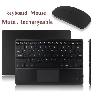 bluetooth compatible keyboard for android windows system tablet laptop wireless with touchpad for ipad huawei lenovo sansumg tab free global shipping