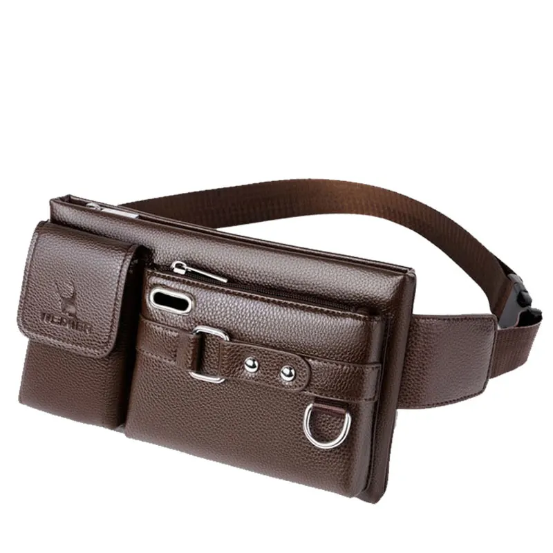 

Men Casual Sports Waist Bags Man Riding Belt Bags Multifunction Outdoor Travel Messenger Bag Chest Bag for Phone Male Crossbody