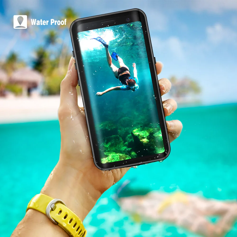 

IP68 Waterproof Case Cover for Samsung S9 Plus Outdoor Summer Swimming Shockproof Case for Samsung Galaxy S9Plus Smartphone