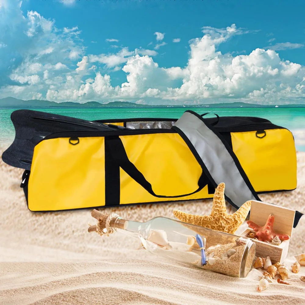 Outdoor waterproof bag large capacity diving long fins bag fins storage bag swimming beach wet and dry separation waterproof bag