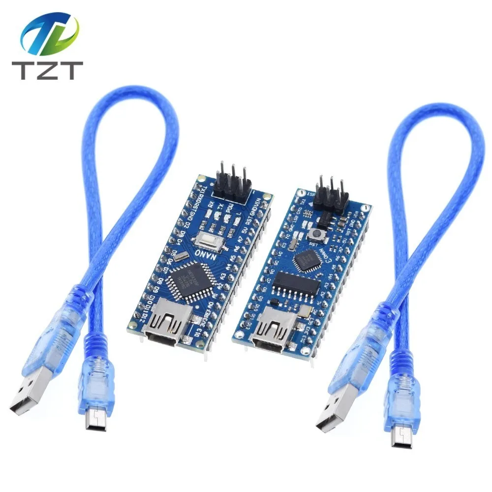 Мини-usb с контроллером загрузчика Nano 3,0 совместимый для Arduino CH340 usb-драйвер 16 МГц NANO V3.0 Atmega328 MCU
