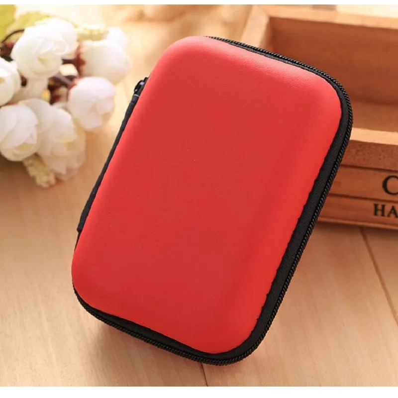 1 шт. прямоугольные водонепроницаемые наушники кабель для хранения данных