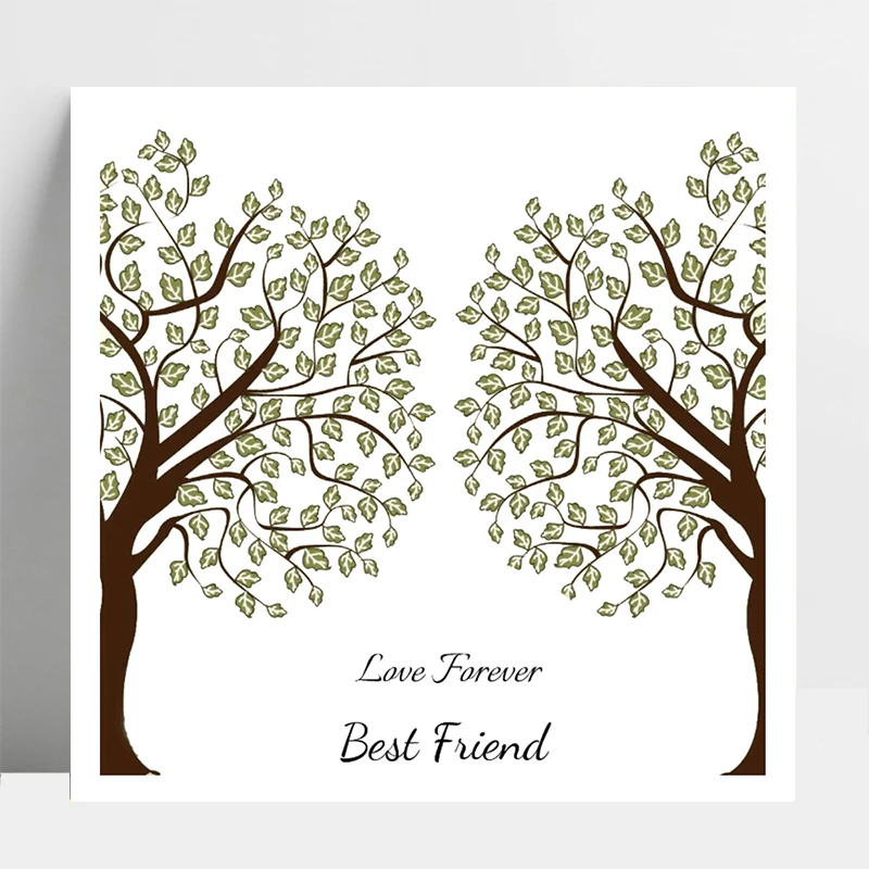 

AZSG Love Forever Best Friend / Tree Clear Stamps For DIY Scrapbooking/Card Making/Album Decorative Silicone Stamp Crafts