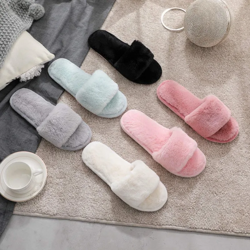 Женские шлепанцы Litthing из искусственного меха весенние повседневные домашние