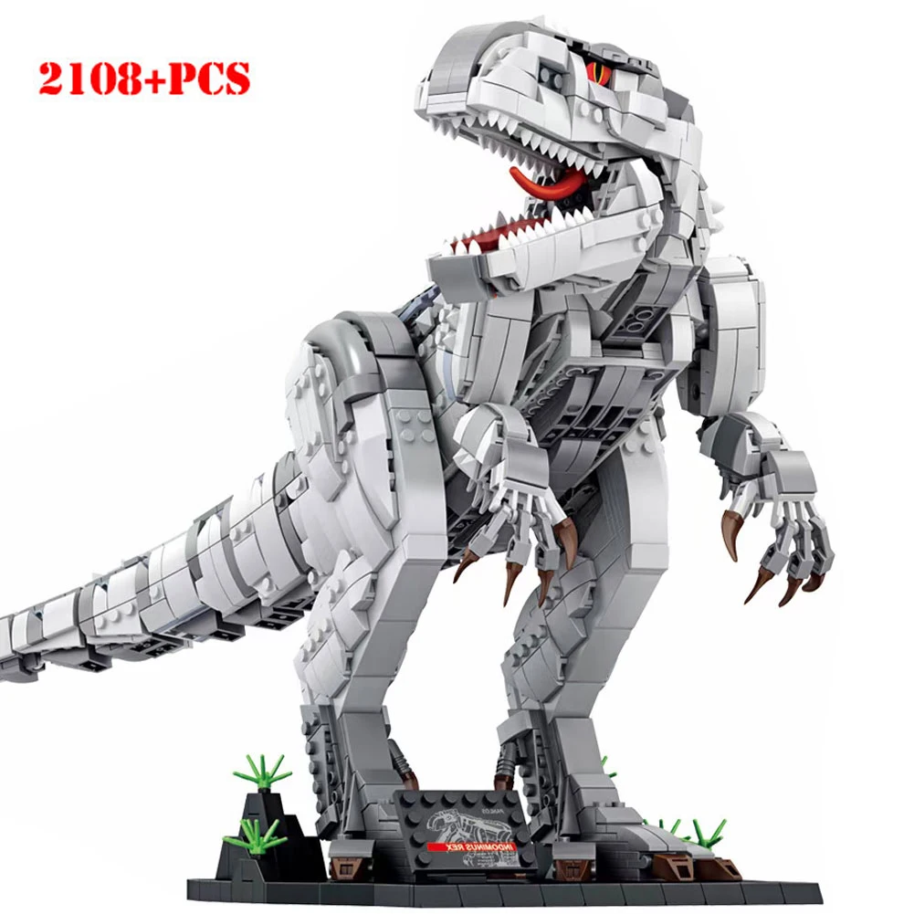 

Jurassic T. rex Rampage Building Blocks World Tyrannosaurus Dinosaur Fossils Model Construction Bricks Boys Toys Birthday Gift