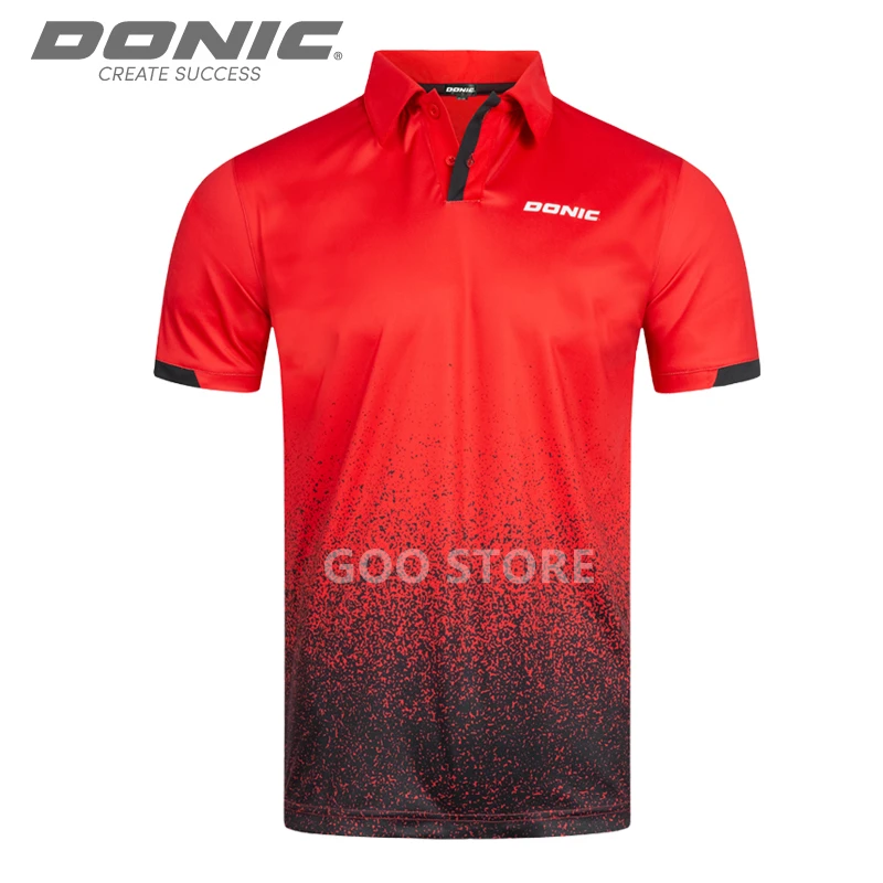 DONIC Table Tennis Jerseys Training T-Shorts 2021 New Style Absorb Sweat Comfort Top Quality Ping Pong Shirt Cloth Sportswear