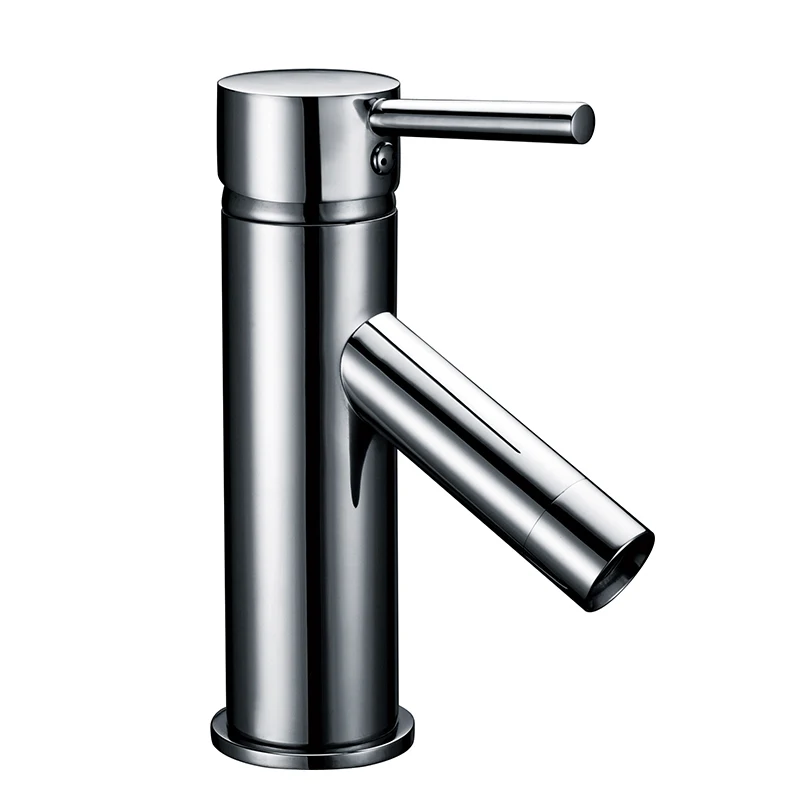 

QUEEXU modern high quality single handle brass chrome faucet single lever bathroom hand wash basin mixer tap RUYAGE modern high